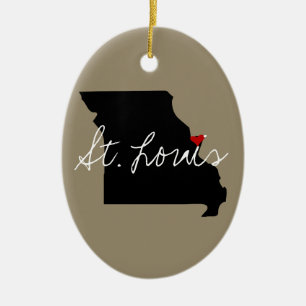 Missouri Town Ceramic Tree Decoration