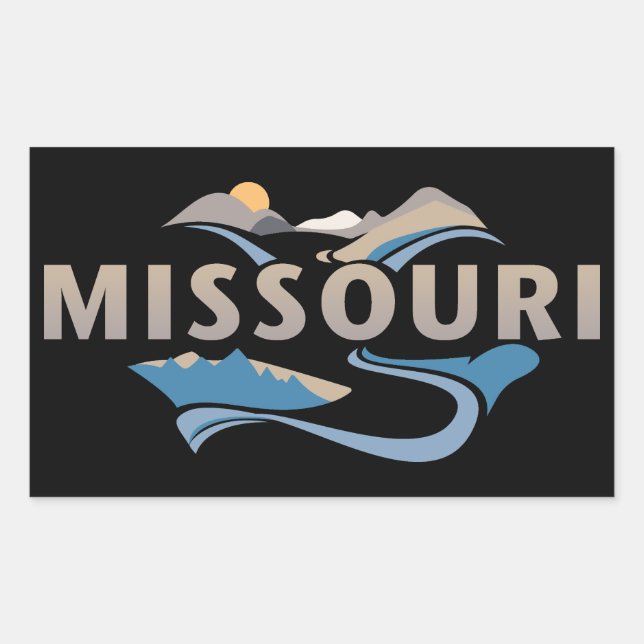Missouri United States of America Rectangular Sticker (Front)