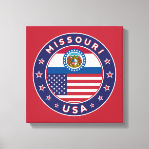 Missouri, USA States, Missouri canvas, poster Canvas Print