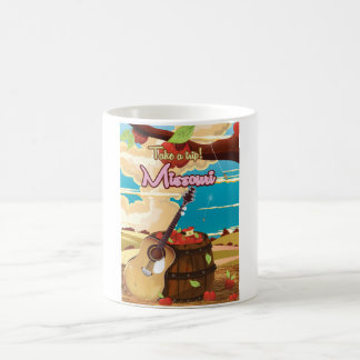 Missouri vintage cartoon travel poster coffee mug