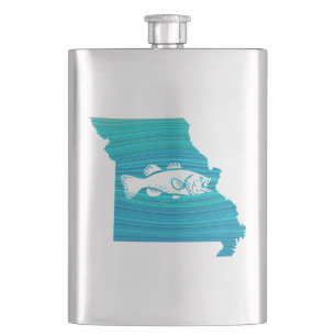 Missouri Wave Fishing Hip Flask