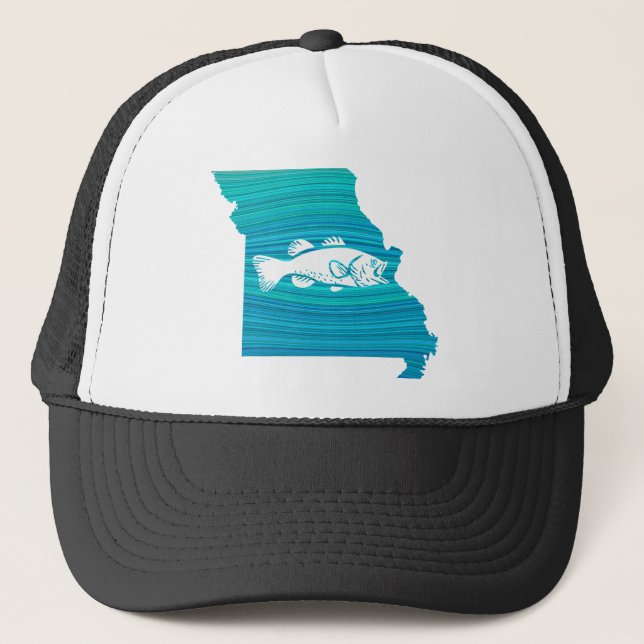 Missouri Wave Fishing Trucker Hat (Front)