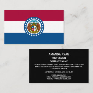 Missourian Flag, Flag of Missouri Business Card