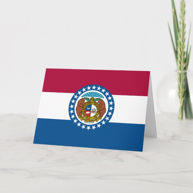 Missourian Flag, Flag of Missouri Card (Front)