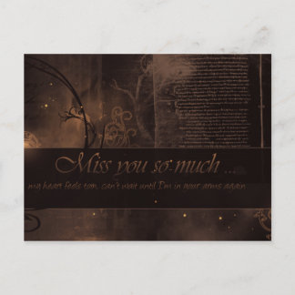 MissYouSoMuch Postcard