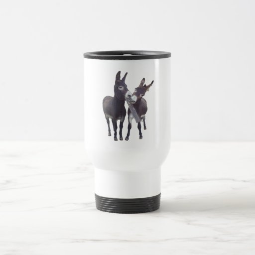 Image of "Missy's Donkeys" Travel Mug