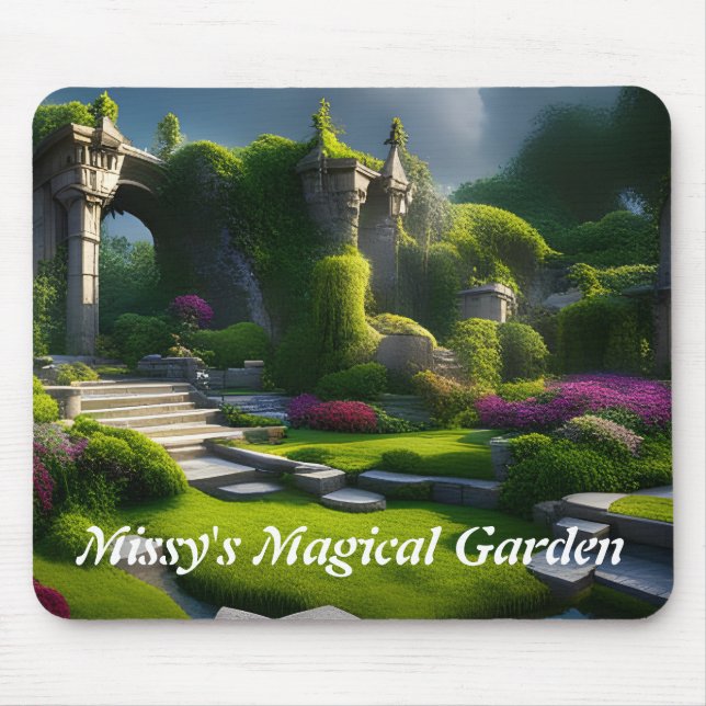 Missy's Magical Garden Mouse Mat (Front)