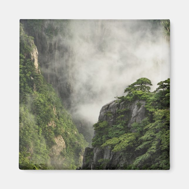 Mist among the peaks and valleys of Grand Canyon Magnet (Front)