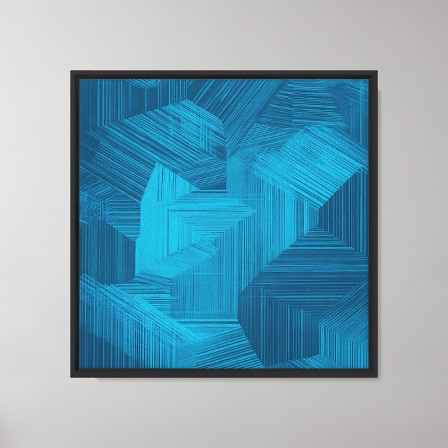 MIST Layering Frame - Temporal Grids Canvas Print (Front)
