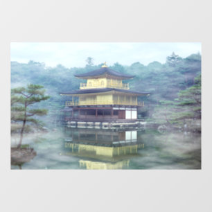 Mist on the Golden Pavilion - Kyoto, Japan, Asia Window Cling