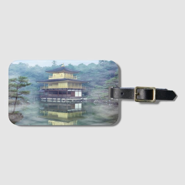 Mist on the Golden Pavilion - Kyoto Luggage Tag (Front Horizontal)