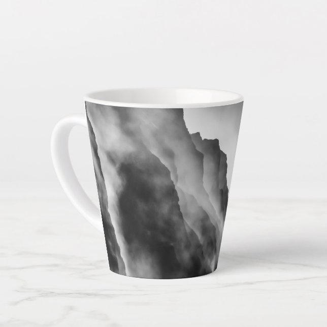 Mist on the rocks latte mug (Left Angle)