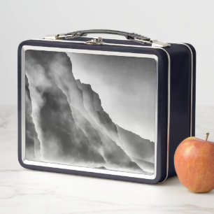 Mist on the rocks metal lunch box