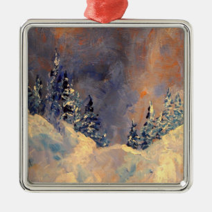 Mist on the Snow Peak 2009 Metal Tree Decoration