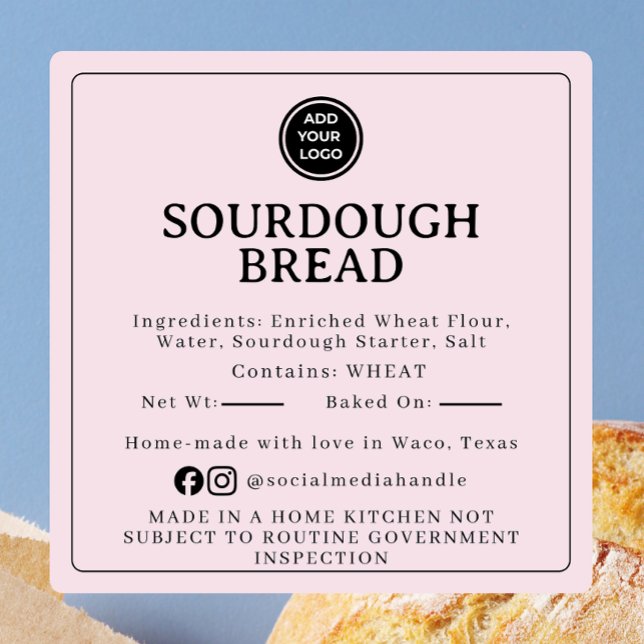 Mist Pink Sourdough Ingredient Cottage Sticker (Creator Uploaded)