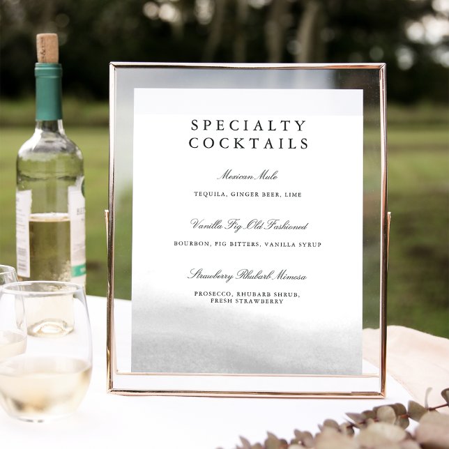 Mist | Wedding Bar Menu Sign (Creator Uploaded)