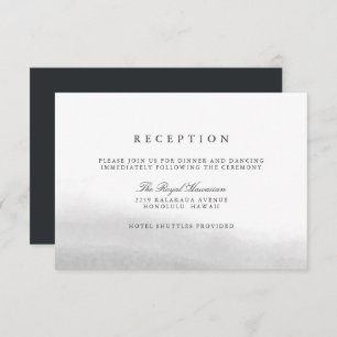 Mist Wedding Reception Card