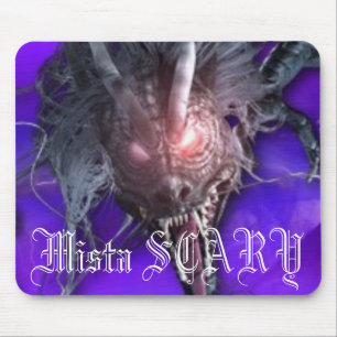 Mista SCARY Dragon Purple Mousepad - Customised