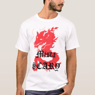 Mista SCARY Red Dragon Black Logo T-Shirt