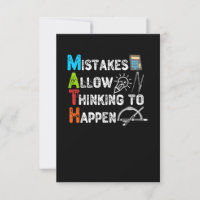 Mistakes Allow Thinking To Happen - Funny Math