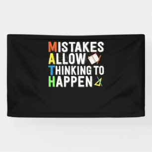 Mistakes Allow Thinking To Happen Math Day Banner