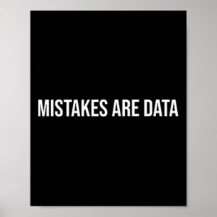 Mistakes Are Data, Mental Health Therapy  Poster
