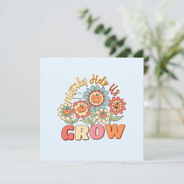 Mistakes Help Us Grow | Playful Floral Motivation (Standing Front)
