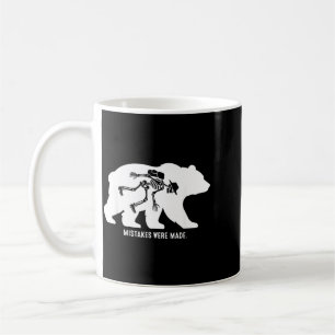 Mistakes Made Funny Bear Skeleton Hiking Humour Coffee Mug