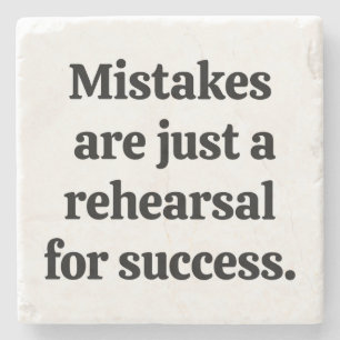 Mistakes Marble Stone Coaster