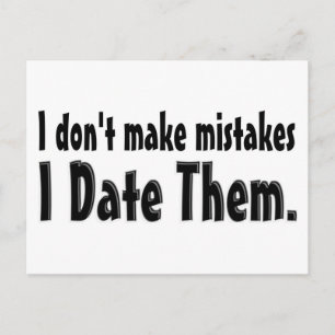 Mistakes Postcard