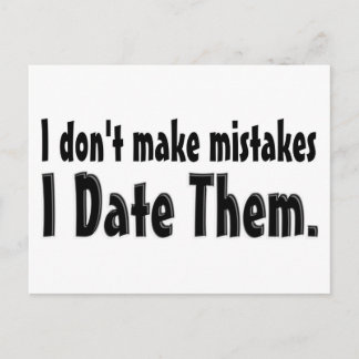 Mistakes Postcard