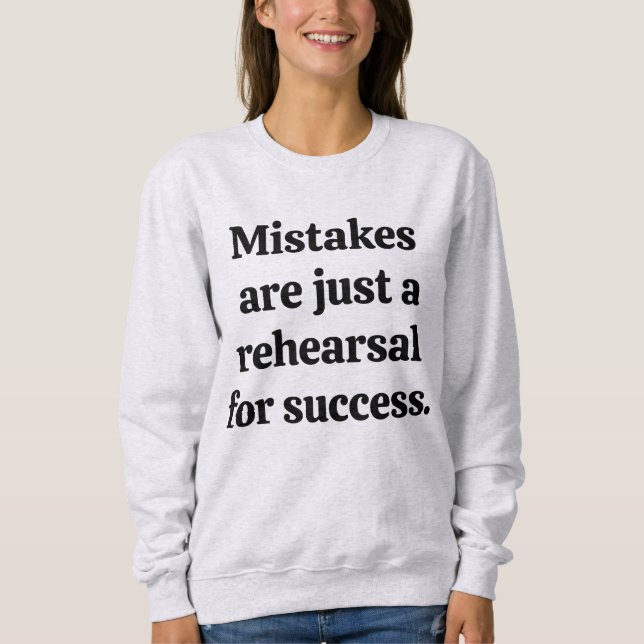 Mistakes Women's Basic Sweatshirt (Front)