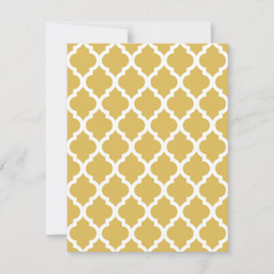 Misted Sunny Yellow Moroccan Tile Trellis Invitation