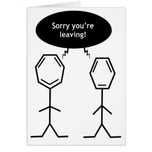 mister benzene leaving card