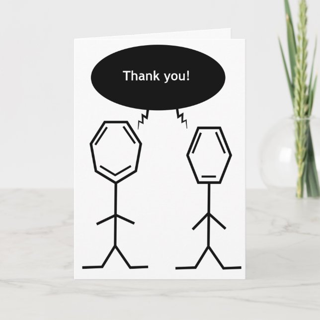 mister benzene thank you! card (Front)