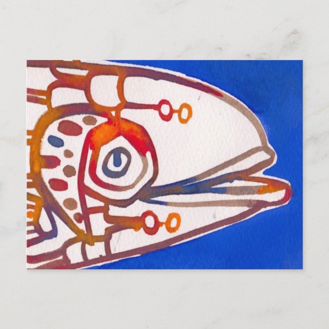 Mister Blue Fish postcard (Front)