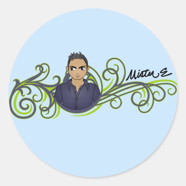 "Mister E" Stickers (Front)
