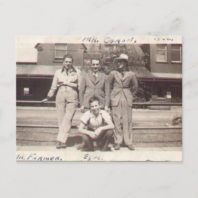 Mister Farmer in 1940 Postcard (Front)