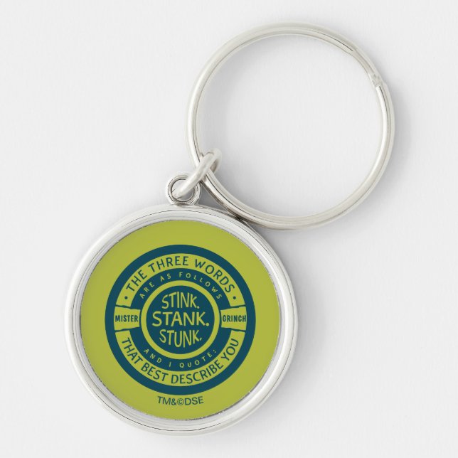 Mister Grinch | Stink Stank Stunk Key Ring (Front)