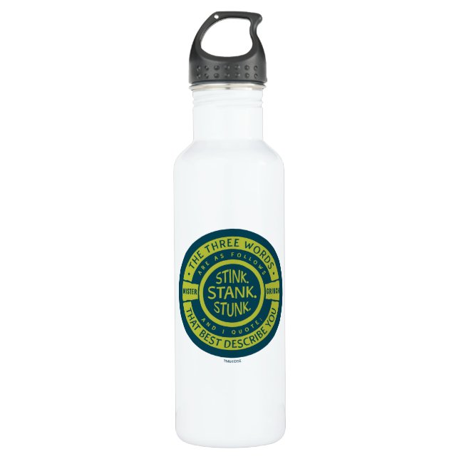 Mister Grinch | Stink Stank Stunk Quote 710 Ml Water Bottle (Front)