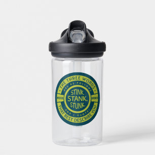 Mister Grinch   Stink Stank Stunk Quote Water Bottle