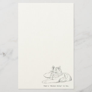 Mister Kitty Cat Stationery