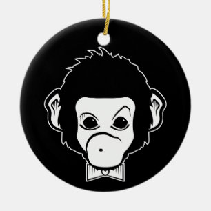 mister monkey ceramic tree decoration