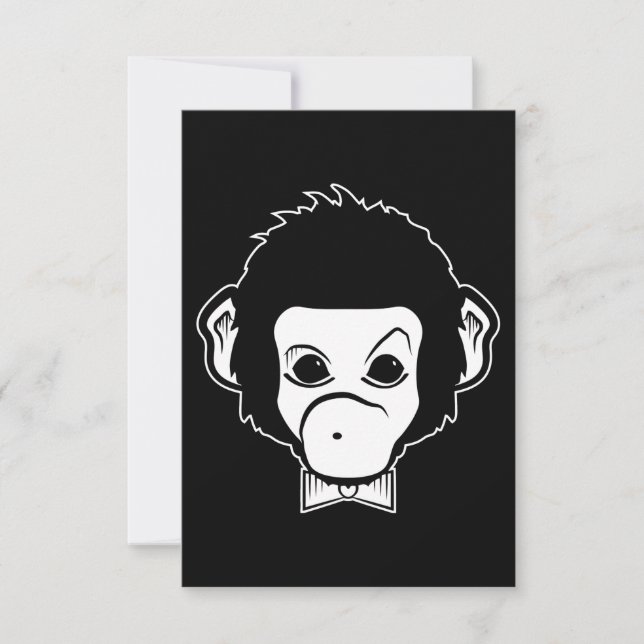 mister monkey invitation (Front)