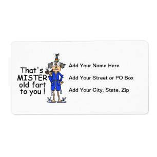 Mister Old Fart Birthday Humour