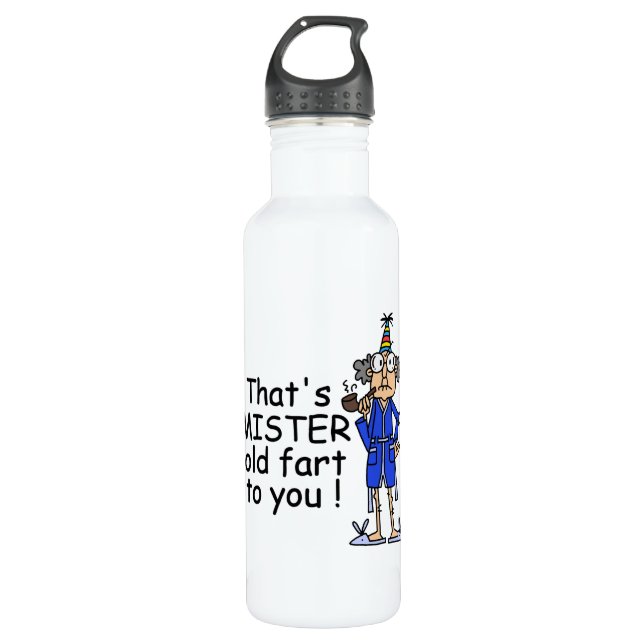 Mister Old Fart Birthday Humour 710 Ml Water Bottle (Front)