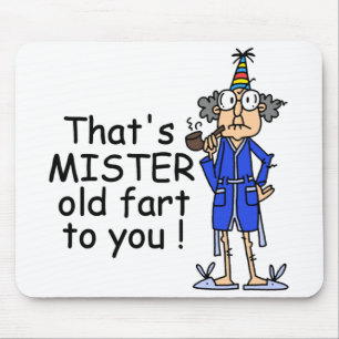 Mister Old Fart Birthday Humour Mouse Mat