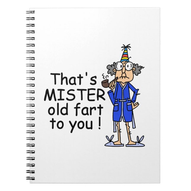 Mister Old Fart Birthday Humour Notebook (Front)