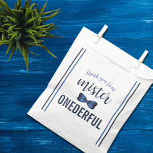 Mister Onederful Bow Tie 1st Birthday Favour Bags