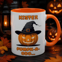 Mister Pumpk-A-Boo Halloween Pumpkin